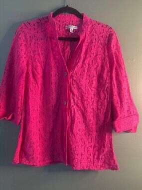Rebecca Malone S Pink Lace Cardigan Cottagecore Boho Romantic Feminine